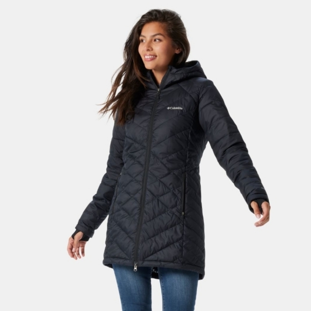 Black Columbia thermal insulated coat, Medium